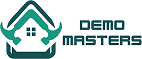 Logo for Demo Masters construction company.